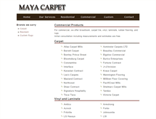 Tablet Screenshot of mayacarpet.com